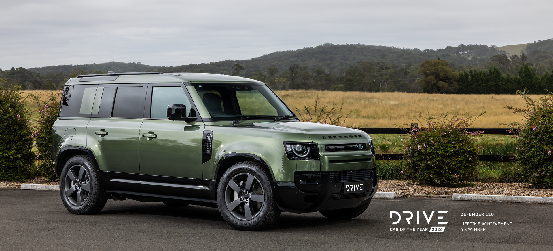 Defender SUV on a beach
